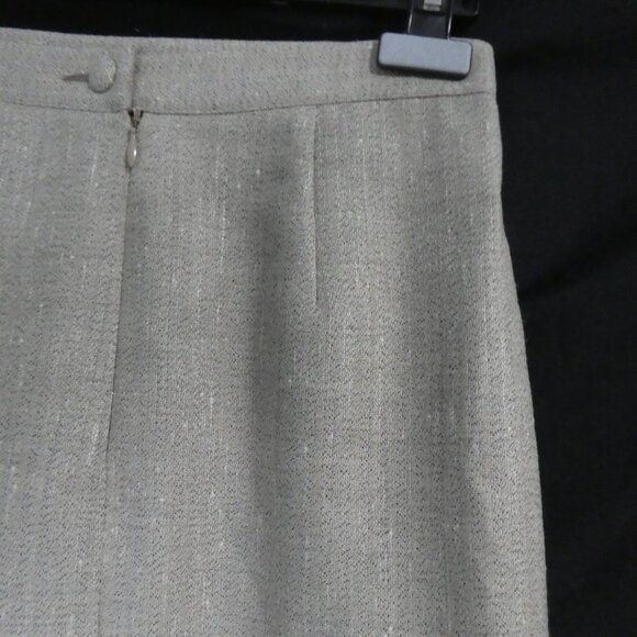 Lined Beige Pencil Skirt | Size 42 | Made In Italy - Picture 11 of 15